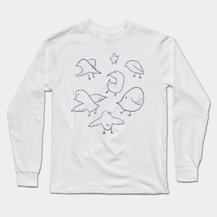 Doodle Birds Long Sleeve T-Shirt